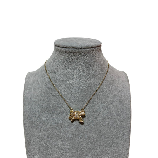 Collana fiocco ice oro