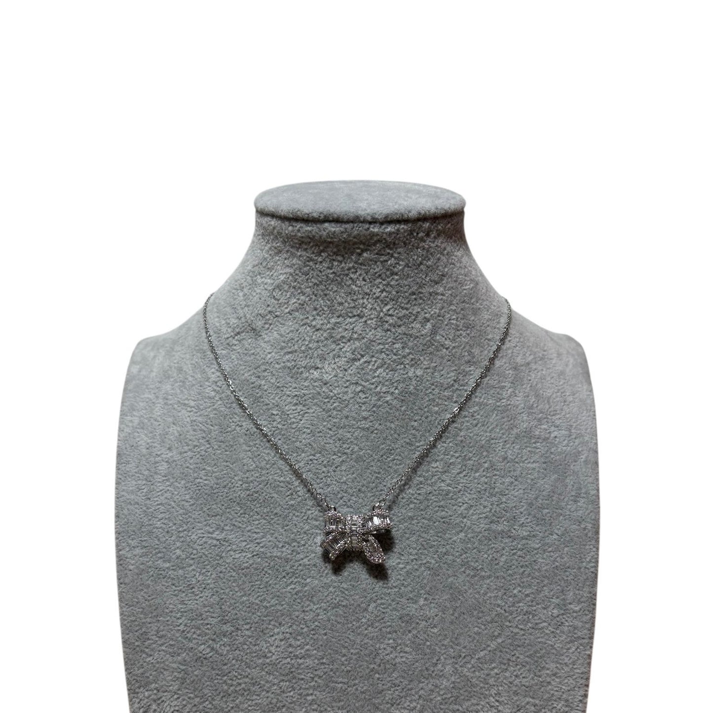 Collana fiocco ice silver