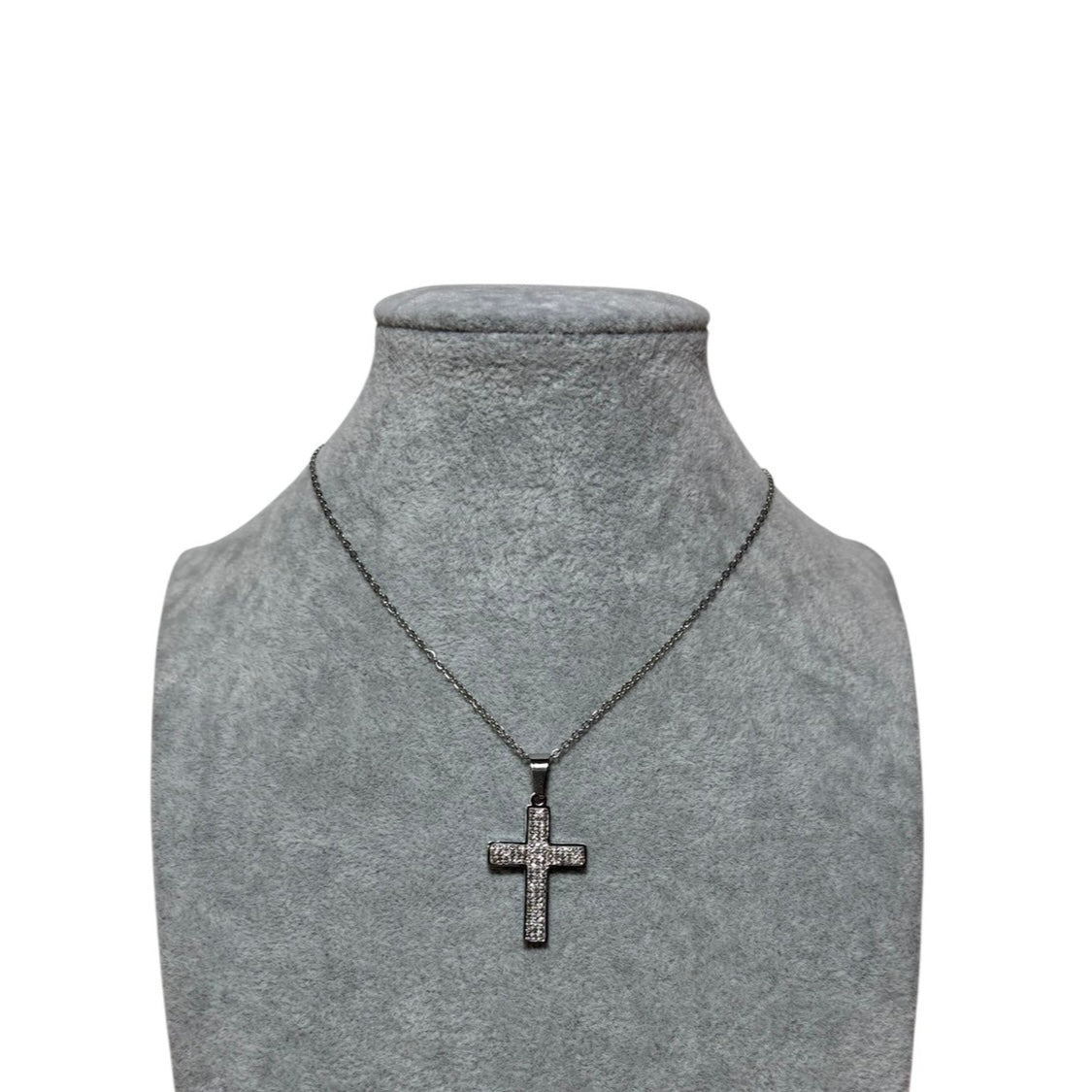 Collana croce ice silver